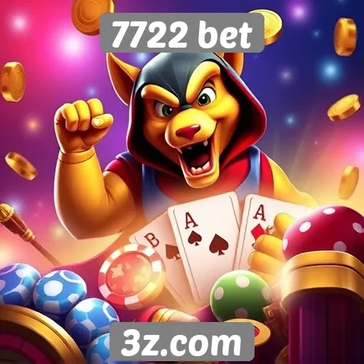 Variedade de jogos disponíveis no 7722 bet